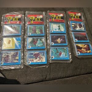 E.T.extra terrestrial 1982 tops movie cards 4pk
